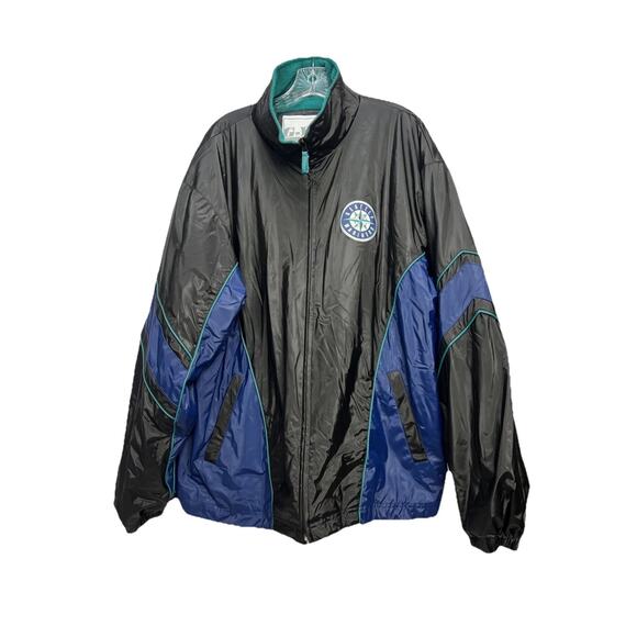 Vintage Seattle Mariners Jacket Mens XL Blue Black MLB Baseball G III 90s
